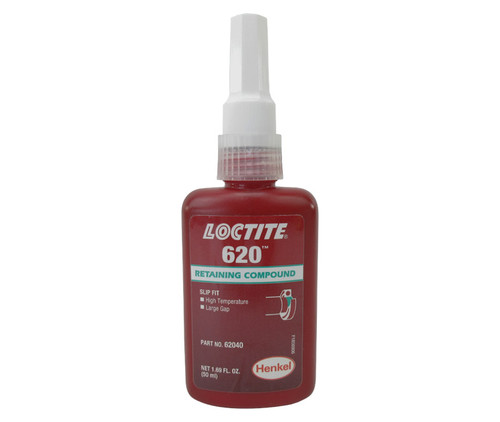 Henkel 62040 LOCTITE® 620™ Green High-Strength Slip Fit Retaining Compound - 50 mL (1.69 oz) Bottle