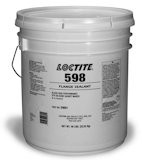 Henkel 59891 LOCTITE® SI 598™ Black High Performance Silicone Gasket Maker - 22.68 Kg (50 lb) Open Head Pail with Lid