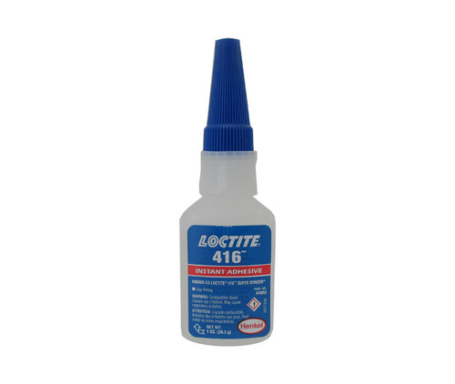 Henkel 41650 LOCTITE® 416™ SUPERBONDER® Clear General-Purpose High Viscosity Instant Adhesive - 28.3 Gram (1 oz) Bottle