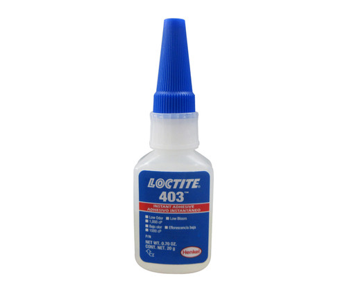 Henkel 40340 LOCTITE® 403™ PRISM® Low Odor Low Bloom Instant Adhesive - 20 Gram (.70 oz) Bottle - 10/Case