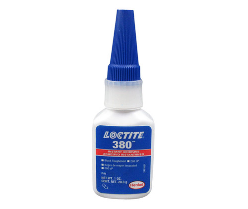 Henkel 38050 LOCTITE® 380™ Black Low Viscosity Rubber-Toughened Instant Adhesive - 28.3 Gram (1 oz) Bottle