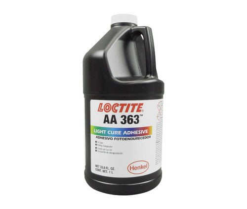 Henkel 36390 LOCTITE® AA 363™ Impruv UV Low-Viscosity Acrylic Urethane Methacrylate Adhesive - Liter (33.8 oz) Bottle - 4/Case