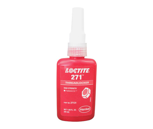 Henkel 27131 LOCTITE® 271™ Red Mil Spec Low Viscosity High Strength Threadlocker - 50 mL (1.69 oz) Bottle