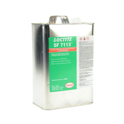 Henkel 19606 LOCTITE® SF 7113™ Transparent Adhesive Accelerator - 3.78 Liter (Gallon) Can