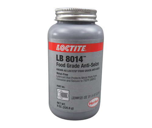 Henkel 51168 LOCTITE® LB 8014™ White Food Grade Anti-Seize - 226.8 Gram (8 oz) Brush Top Bottle
