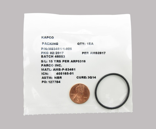 Military Specification M83461/1-025 O-Ring - 25/Pack