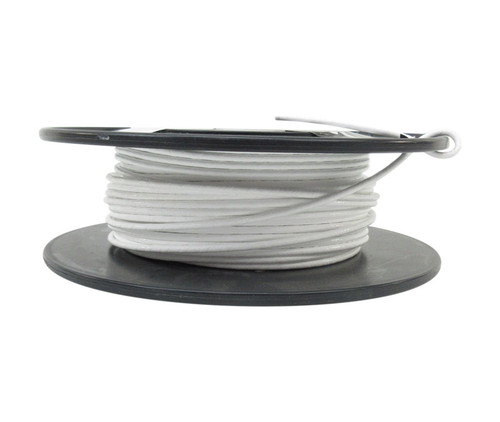 Military Specification M27500/20RC1S06 White Jacket 20 AWG 1 Conductor Shielded Cable - 100-Foot Length