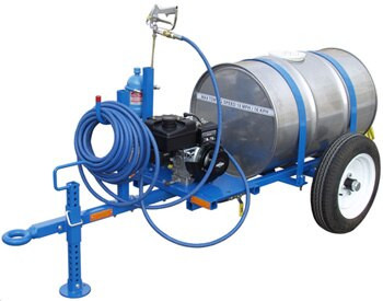 Tronair® 09-6200-0014 Blue 3-Phase 415VAC 55-Gallon Mobile Aircraft Deicer Cart (CE)