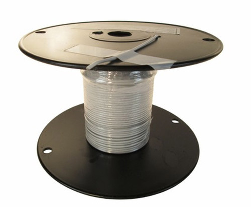 Military Specification M27500/8TE1T14 White Jacket 8 AWG 1 Conductor Shielded Cable - 100-Foot Length