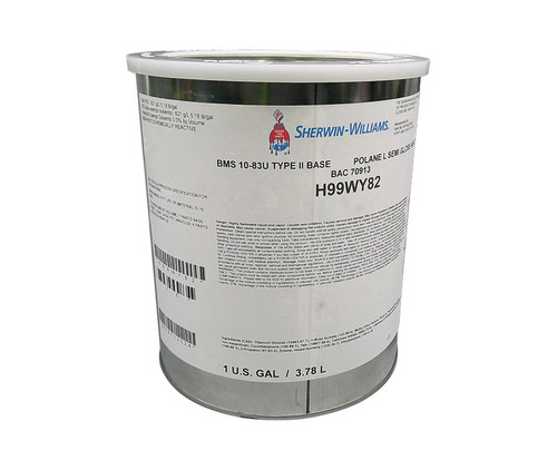 POLANE® H99 WY 82 Semi-Gloss White BAC 70913 Polyurethane Enamel Paint - Gallon Can - 4/Pack
