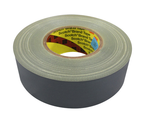 3M™ 021200-06971 Scotch® 390 Silver 11.7 Mil Polyethylene Coated Cloth Tape – 2” x 60 Yard Roll - 648/Pack