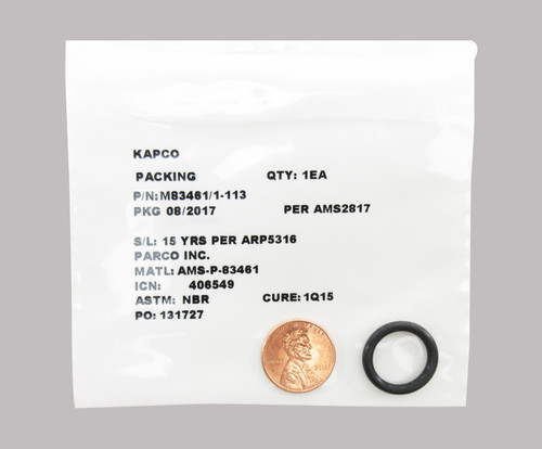 Military Specification M83461/1-113 O-Ring - 25/Pack