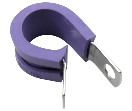 Military Standard MS21919WCE8 Crescent Steel Band 275°F Ethylene Propylene Cushioned Clamp, Loop - 10/Pack