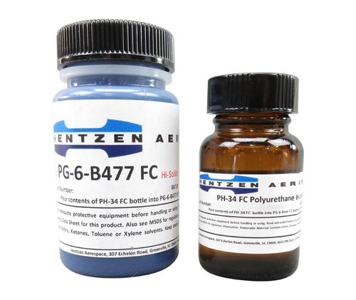 Hentzen Aerospace PG-6-B477 FS#16391 Delta Blue Polyurethane Topcoat Paint - 2 oz Touch-Up Kit - 25/Pack