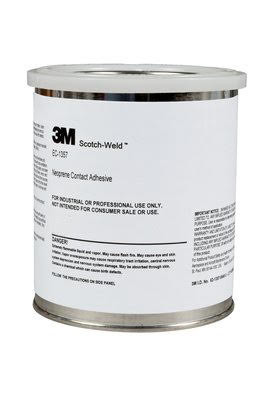 3M™ Scotch-Weld™ EC-1357 Light Yellow Neoprene High Performance Contact Adhesive - Gallon Can - 4/Pack