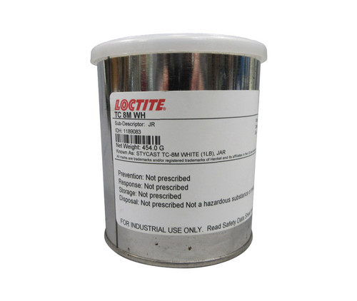 Henkel 1189083 LOCTITE® STYCAST® TC 8M White Thermally Conductive Silicone Grease - 0.5 Kg Jar - 12/Pack