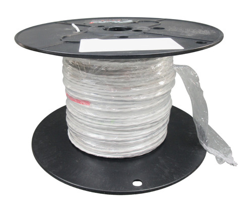 Military Specification M27500/22SD3T23 White Jacket 22 AWG 3 Conductor Shielded Cable - 100-Foot Length