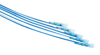 TE Connectivity B-040-22-N Transparent Blue Coaxial Terminator Polyvinylidene Fluoride - 5/Pack