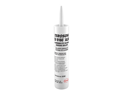 Henkel TEROSON® SI 9160 ALM™ Aluminum RTV Silicone Adhesive Paste - 300 mL (10.15 oz) Cartridge - 12/Case