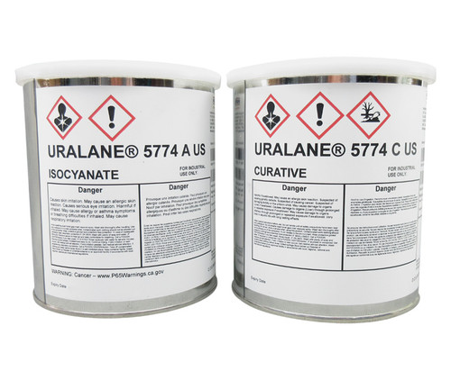 HUNTSMAN® URALANE® 5774-A/C Beige High-Strength Polyurethane Adhesive - Quart Kit - 72/Pack