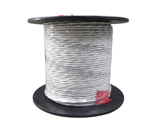 Military Specification M27500/20SB2T23 White Jacket 20 AWG 2 Conductor Shielded Cable - 100-Ft/Roll