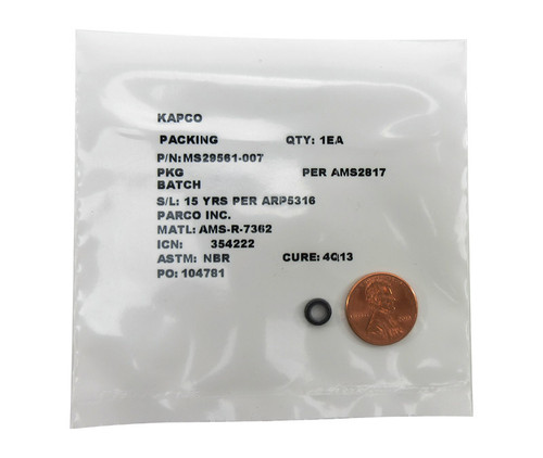 Military Standard MS29561-007 O-Ring - 100/Pack