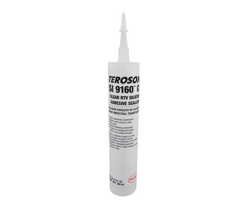 Henkel TEROSON® SI 9160 CL™ Clear RTV Silicone Adhesive Paste - 300 mL (10.15 oz) Cartridge - 12/Case