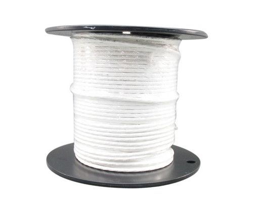 Military Specification M27500/24RC4S06 White Jacket 24 AWG 4 Conductor Shielded Cable - 100-Ft/Roll
