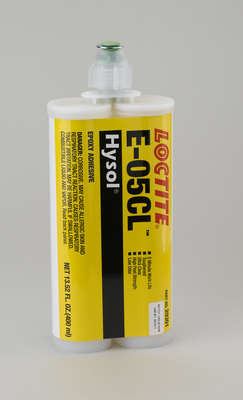 Henkel 29301 LOCTITE® EA E-05CL™ HYSOL® Epoxy Structural Adhesive - 400 mL (13.5 oz) Standard Cartridge - 6/Pack