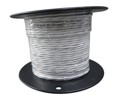 Military Specification M27500/22ML2T23 White Jacket 22 AWG 2 Conductor Shielded Cable - 100-Foot Length