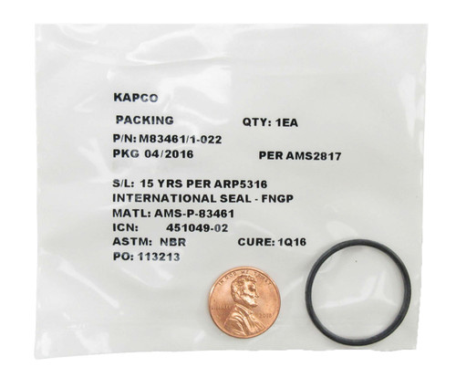 Military Specification M83461/1-022 O-Ring - 25/Pack