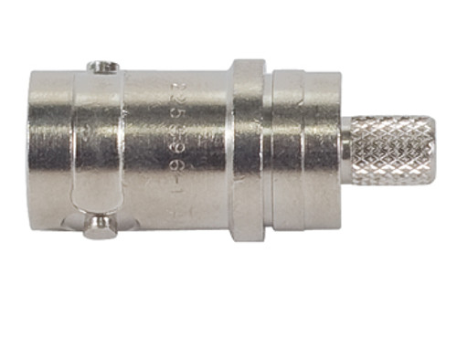 TE Connectivity 5225396-7 Brass/Nickle RG-174 & RG-188, A Female Crimp BNC Connector, Plug, Electrical - 5/Pack