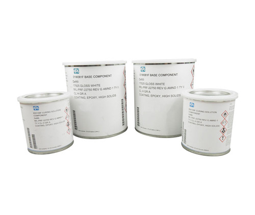 PPG® Aerospace Coatings Deft® 01-W-081F FS#17925 White MIL-PRF-22750G Type II, Class H, Grade A Spec Topcoat - 2 Gallon Kit