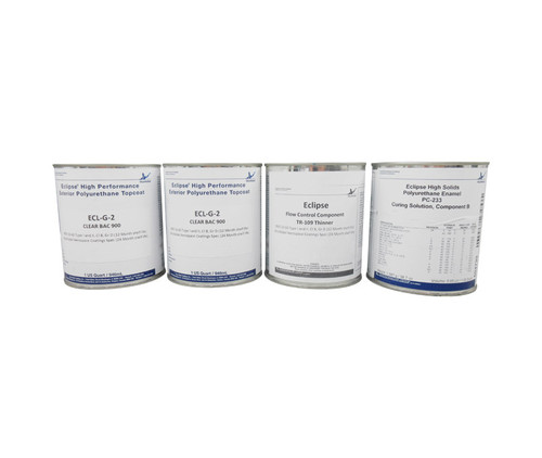 AkzoNobel Eclipse® ECL-G-2/PC-233/TR-109 Clear BAC900 Polyurethane Enamel Topcoat - 4-Quart Kit