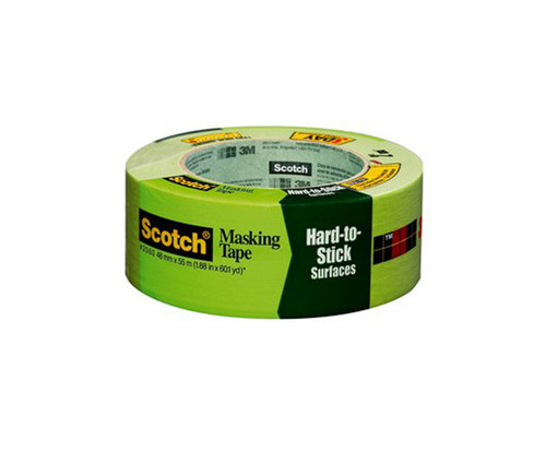 3M™ 021200-72067 Scotch® 2060 Green Masking Tape - 36 mm x 55 m Roll - 24/Pack