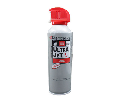 Chemtronics® UltraJet 70® ES1015 Clear Economical General-Purpose Air Duster - 10 oz Aerosol Can - 12/Pack