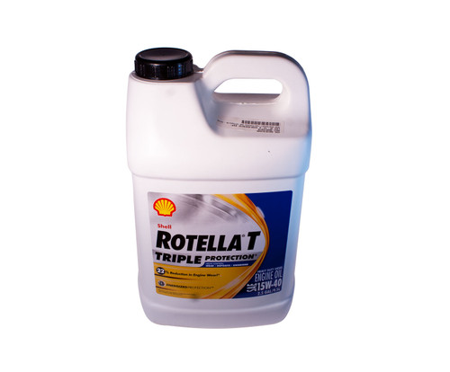 SHELL™ 550045126 ROTELLA® T4 Triple Protection™ 15W-40 (CK-4) Heavy-Duty Diesel Engine Oil - Gallon Jug - 3/Pack