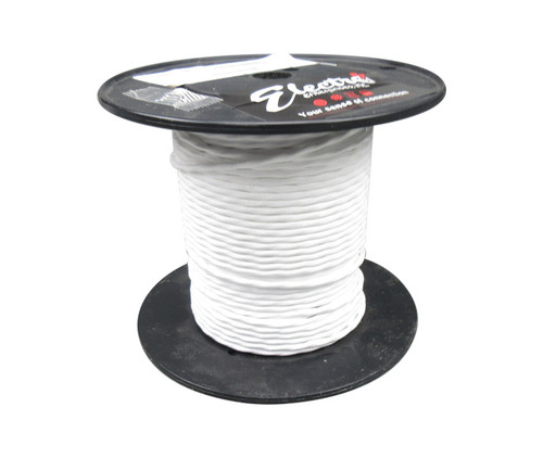 Military Specification M27500/22RC2S06 White Jacket 22 AWG 2 Conductor Shielded Cable - 100-Foot Length