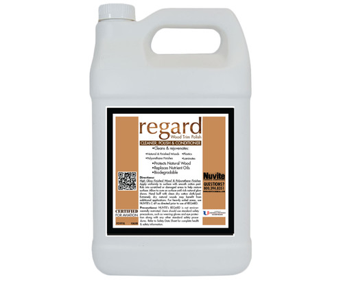 Nuvite® Reguard Aircraft Interior Wood Trim Polish, Cleaner & Conditioner - Pint Bottle - 12 Each
