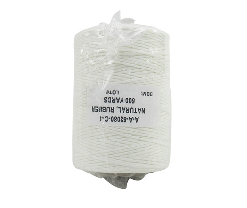 Military Specification A-A-52080-C-4 Natural Nylon/Synthetic Rubber Finish Tape, Lacing & Tying Cord - 500 Yard Spool