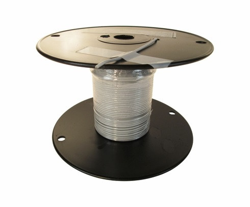 Military Specification M27500/20ML2U00 White Jacket 20 AWG 2 Conductor Cable - 500-Ft/Roll