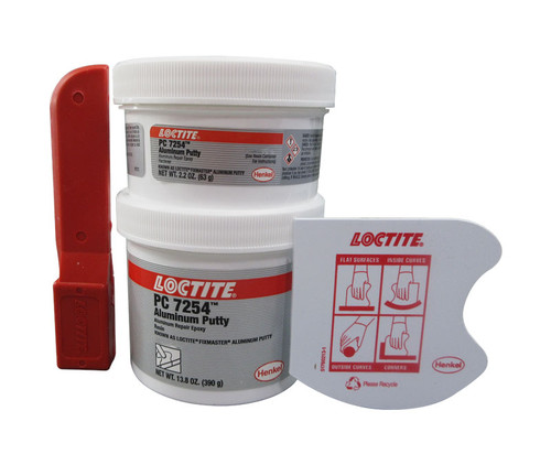 Henkel 97463 LOCTITE® FIXMASTER® PC 7254™ Gray Aluminum Putty - 0.45 Kg (1 lb) Kit - 6/Pack