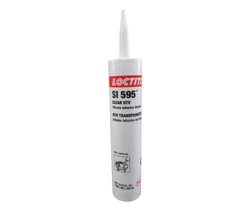 Henkel 59575 LOCTITE® SI 595™ Clear RTV Silicone Adhesive Sealant - 300 mL (10.15 oz) Cartridge - 10/Pack