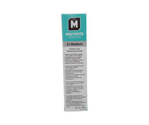 DUPONT™ MOLYKOTE® 33 Medium Off-White Extreme Low Temperature Grease - 150 Gram (5.3 oz) Tube