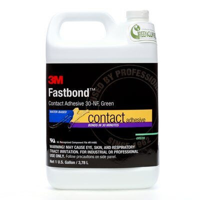 3M™ 021200-21186 Fastbond™ 30NF Green Contact Adhesive - 3.78 Liter (Gallon) Kit
