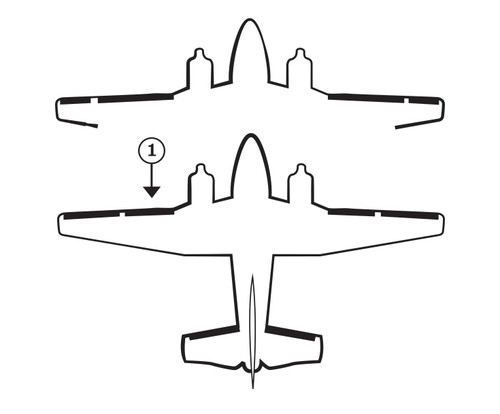 GOODRICH P25S7D5064-03 FASTboot® Raytheon Beechcraft C90, E90 & H90 LH Wing De-Ice Boot