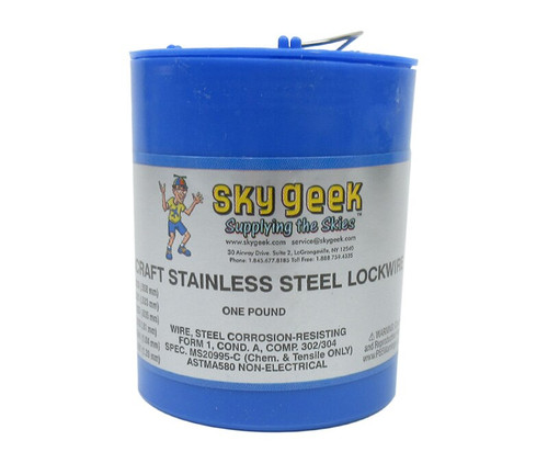 Military Standard MS20995C51 Stainless Steel 0.051" Diameter Safety Wire - 1 lb Roll