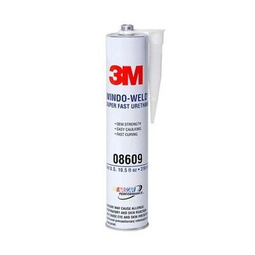 3M™ 051135-08609 Window-Weld™ Black Super Fast Urethane Adhesive - 10.5 oz Cartridge