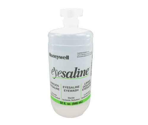 Honeywell North® 32-000455-0000 Eyesaline® Personal Sterlie Eyewash Bottles - 946 mL (32 oz) Bottle