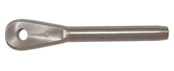 Military Standard MS20668-4 Corrosion Resistant Steel Terminal, Rope, Swaging - 2/Pack